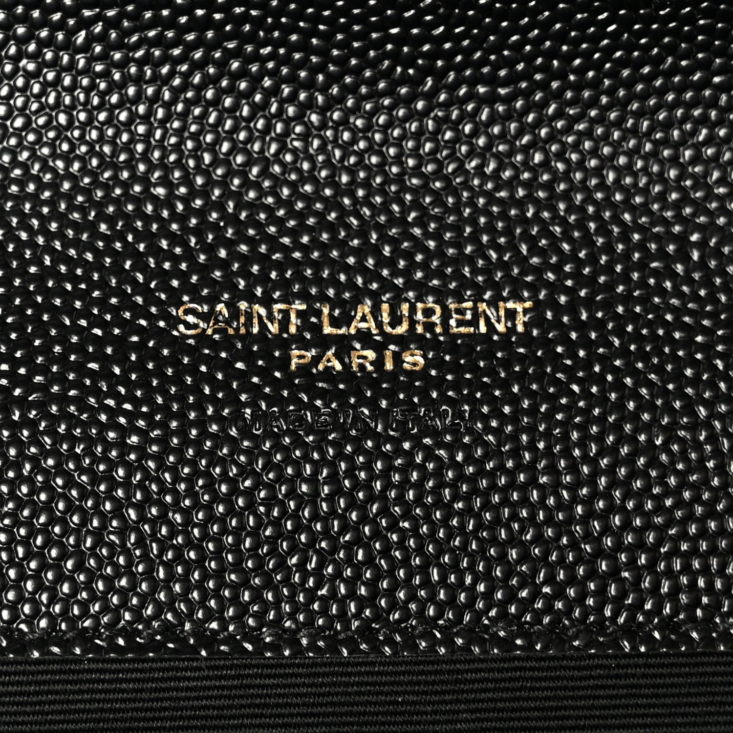 Grain De Poudre Textured Mixed Matelasse Triquilt Monogram Clutch Black