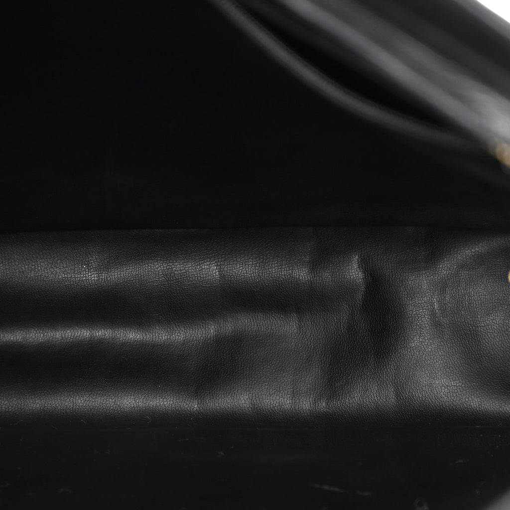 Lambskin Quilted Shoulder Bag Black