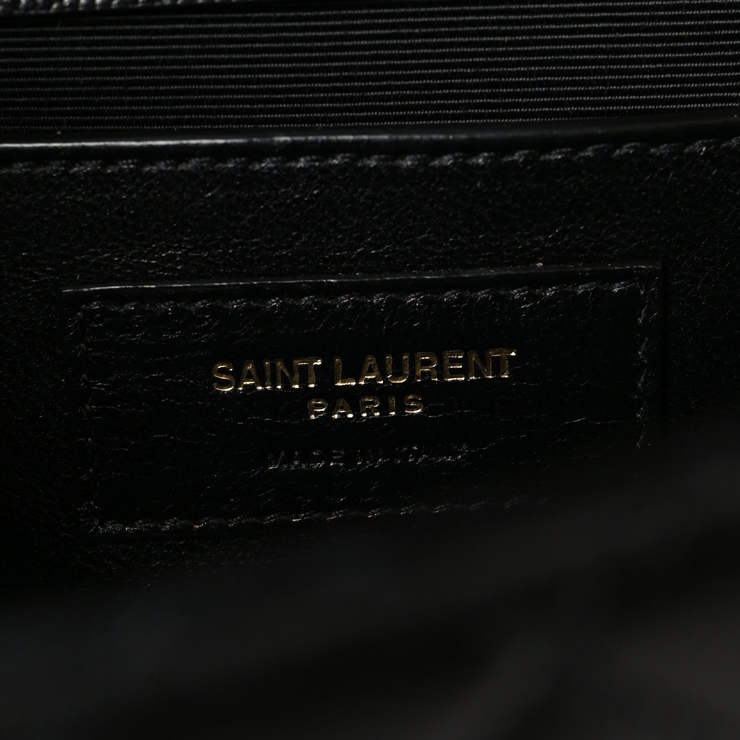 Grain De Poudre Textured Mixed Matelasse Triquilt Medium Monogram Satchel Black