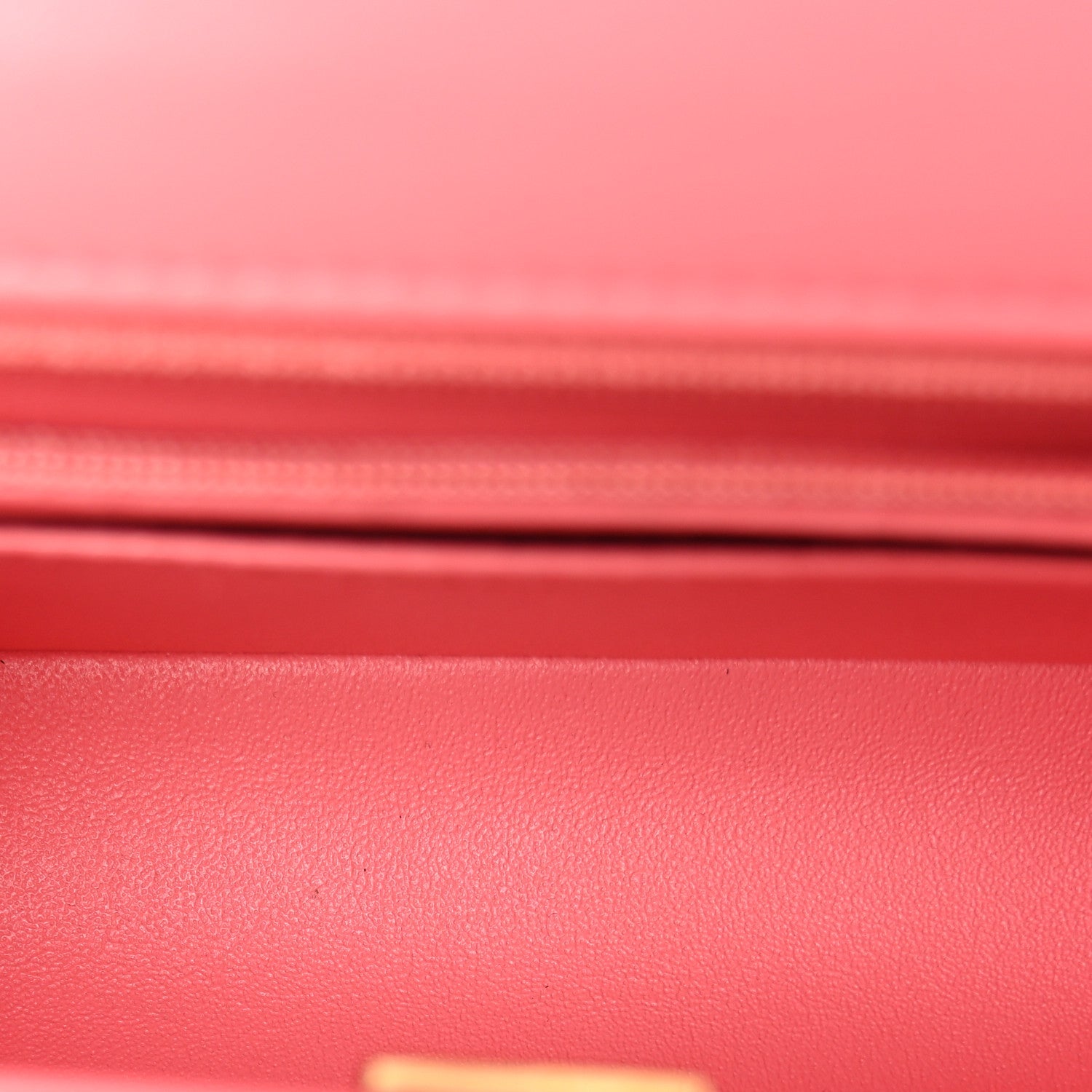 Lambskin Quilted Mini Rectangular Flap Pink