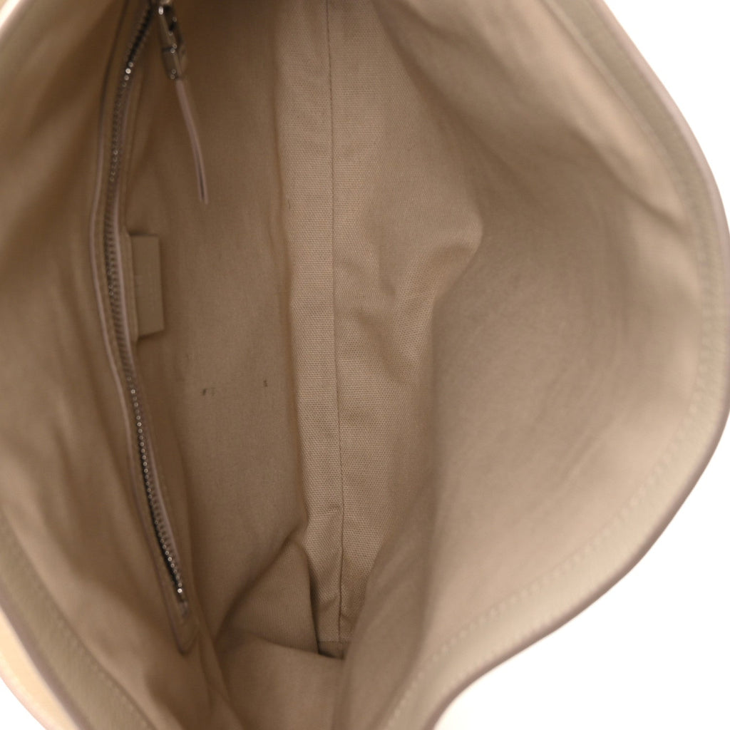 Calfskin Medium Voyou Bag Natural Beige