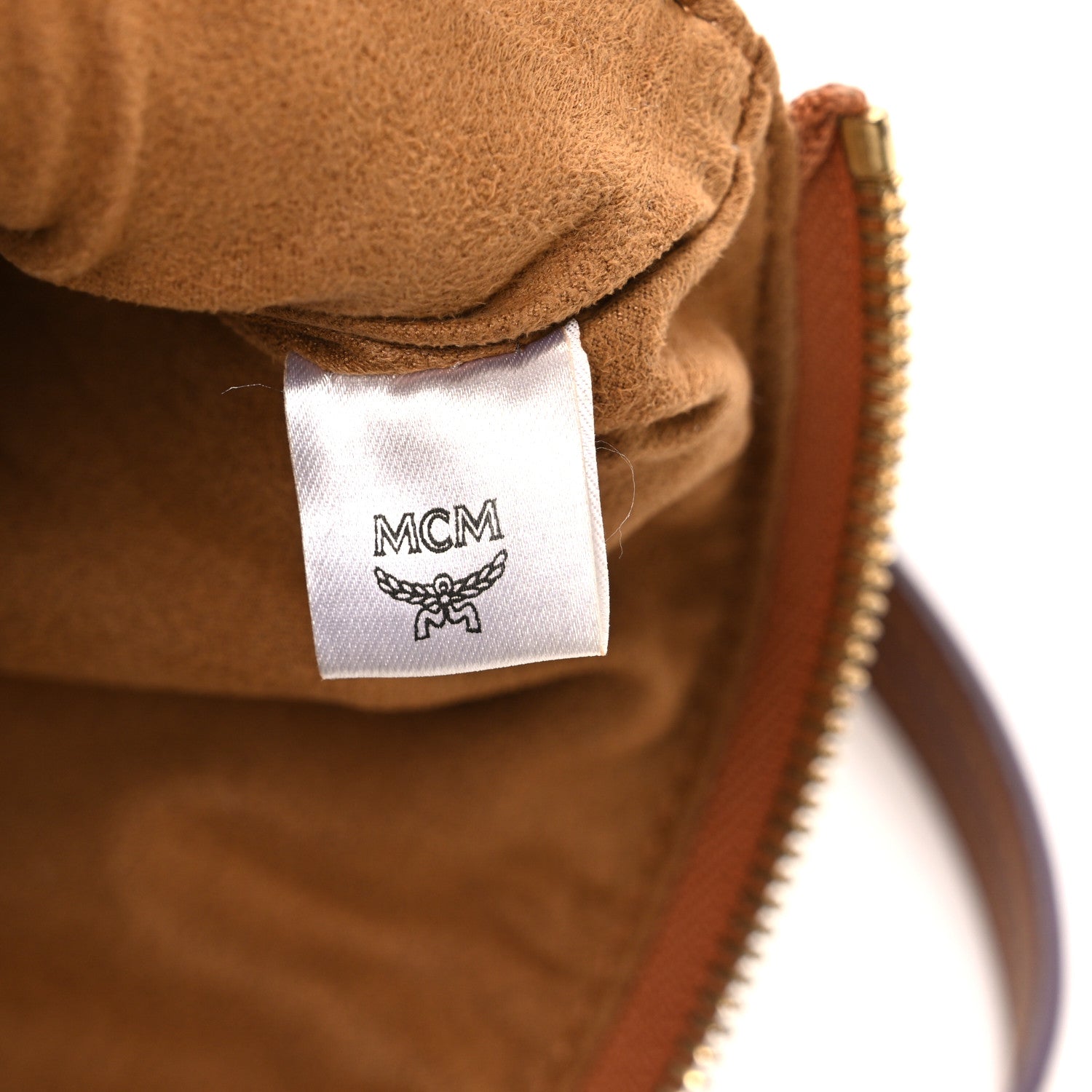 Visetos Medium Stark Wristlet Pouch Cognac