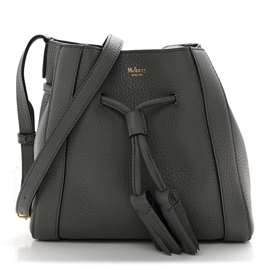 Heavy Grain Calfskin Mini Millie Charcoal