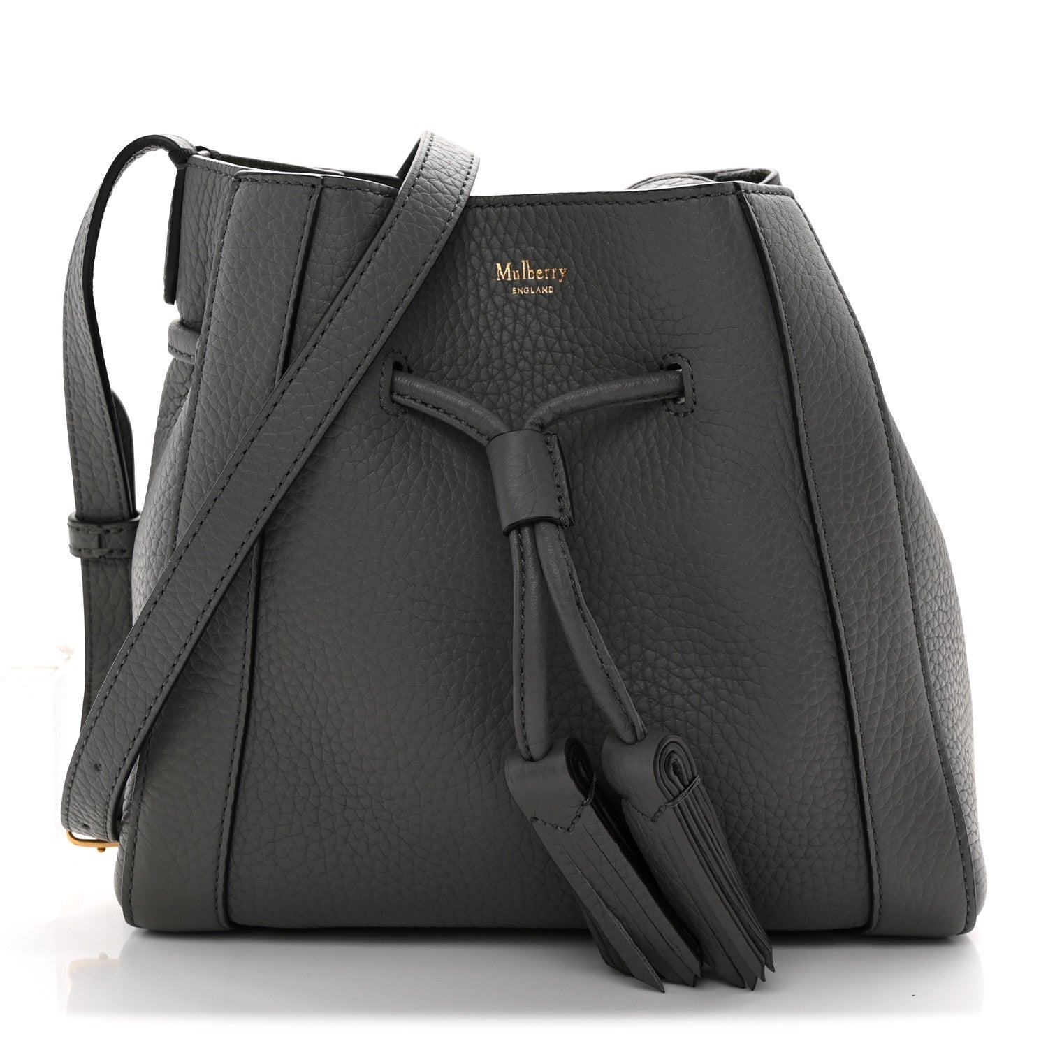 Heavy Grain Calfskin Mini Millie Charcoal