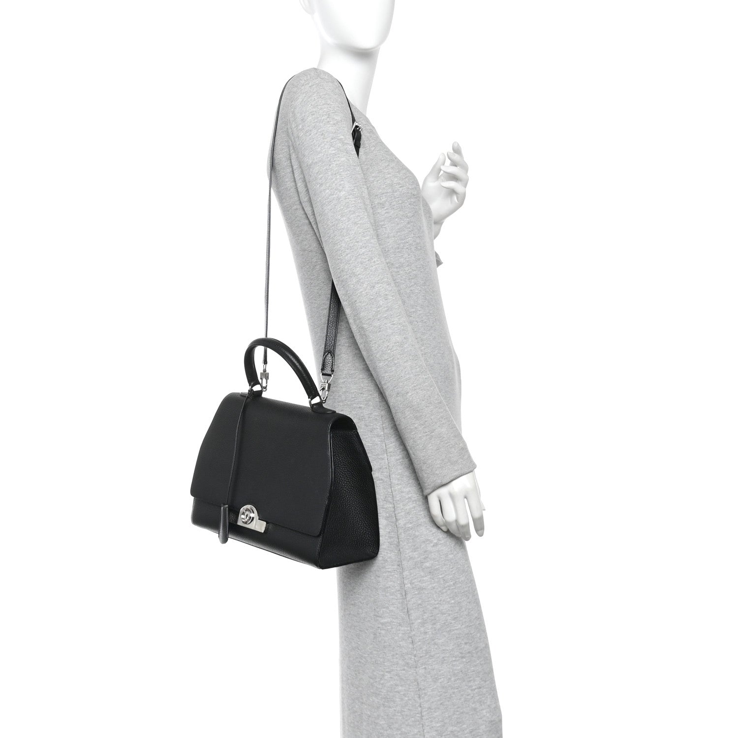 Taurillon Blush Rejane MM Black
