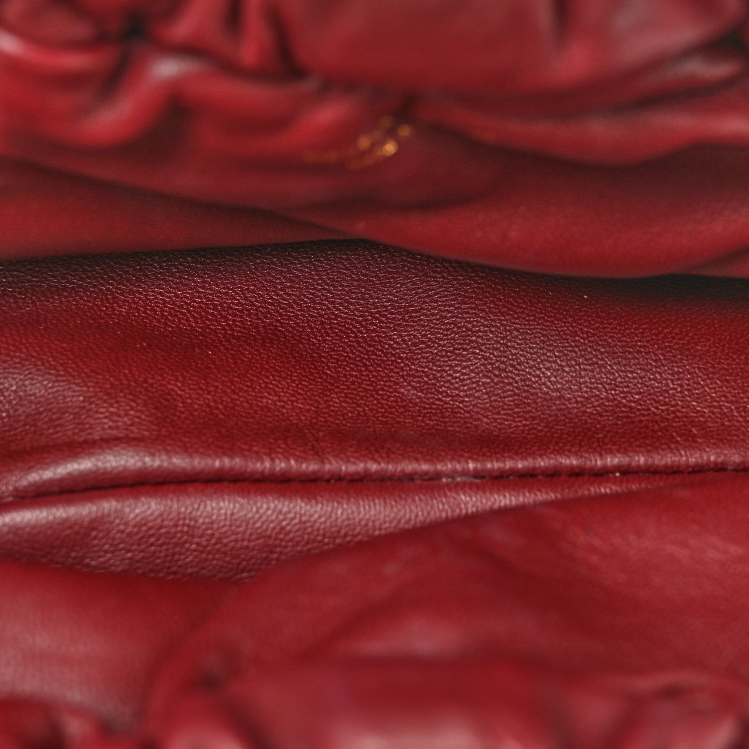 Lambskin Mini Cloud Clutch Pomegranate