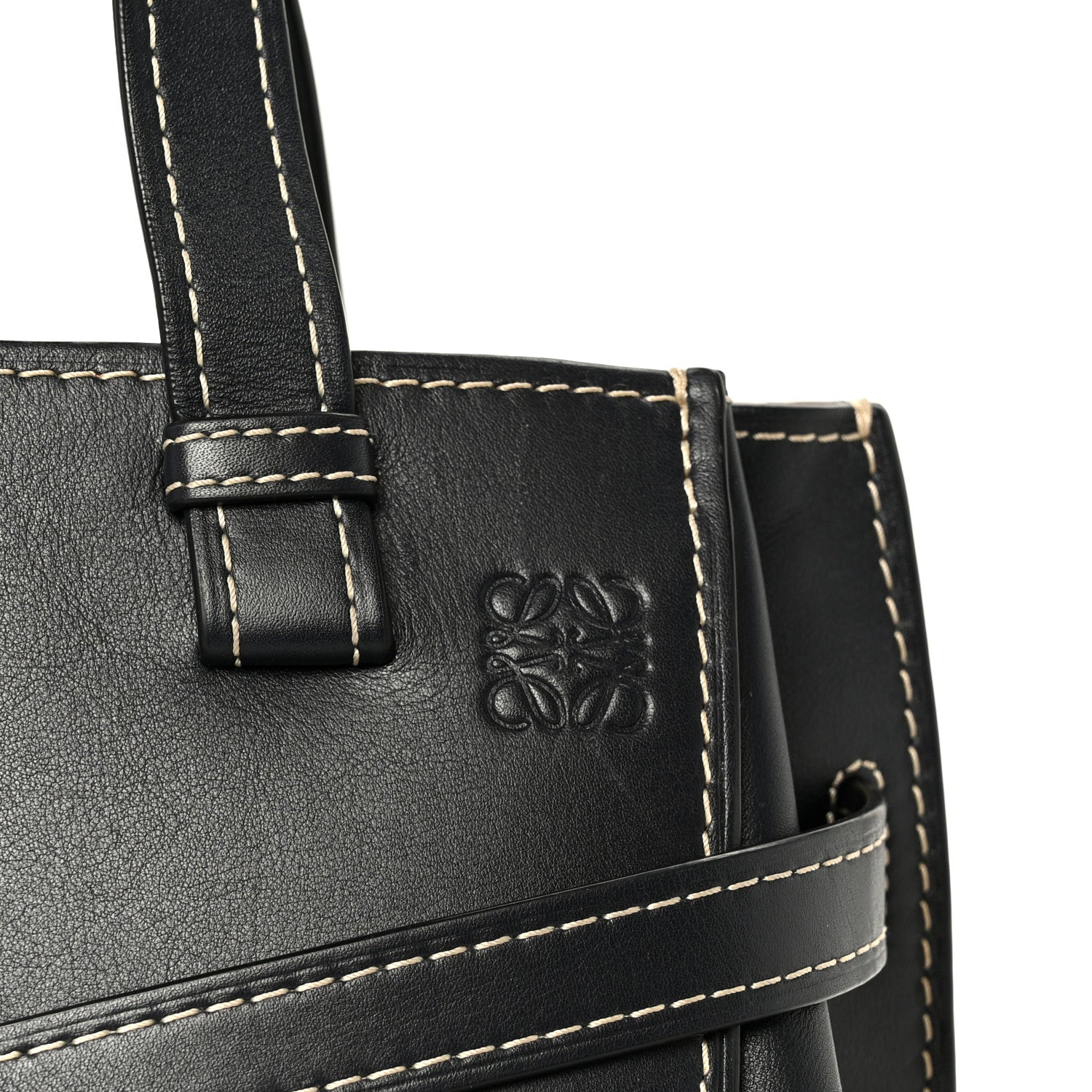 Calfskin Small Gate Tote Midnight Blue