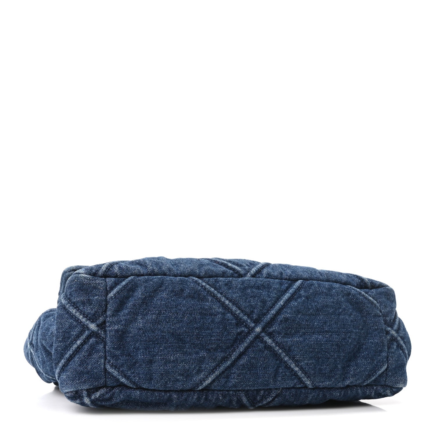 Denim Quilted Medium Chanel 19 Flap Blue