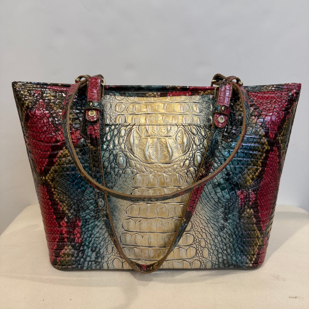 BRAHMIN Medium  Asher Melbourne Tote Komodo Ombré Shoulder Bag NWOT