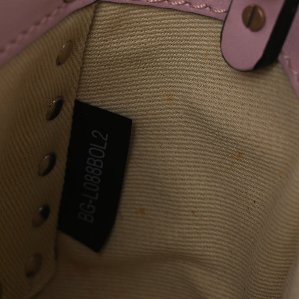 Vitello Mini Rockstud Tote Water Rose
