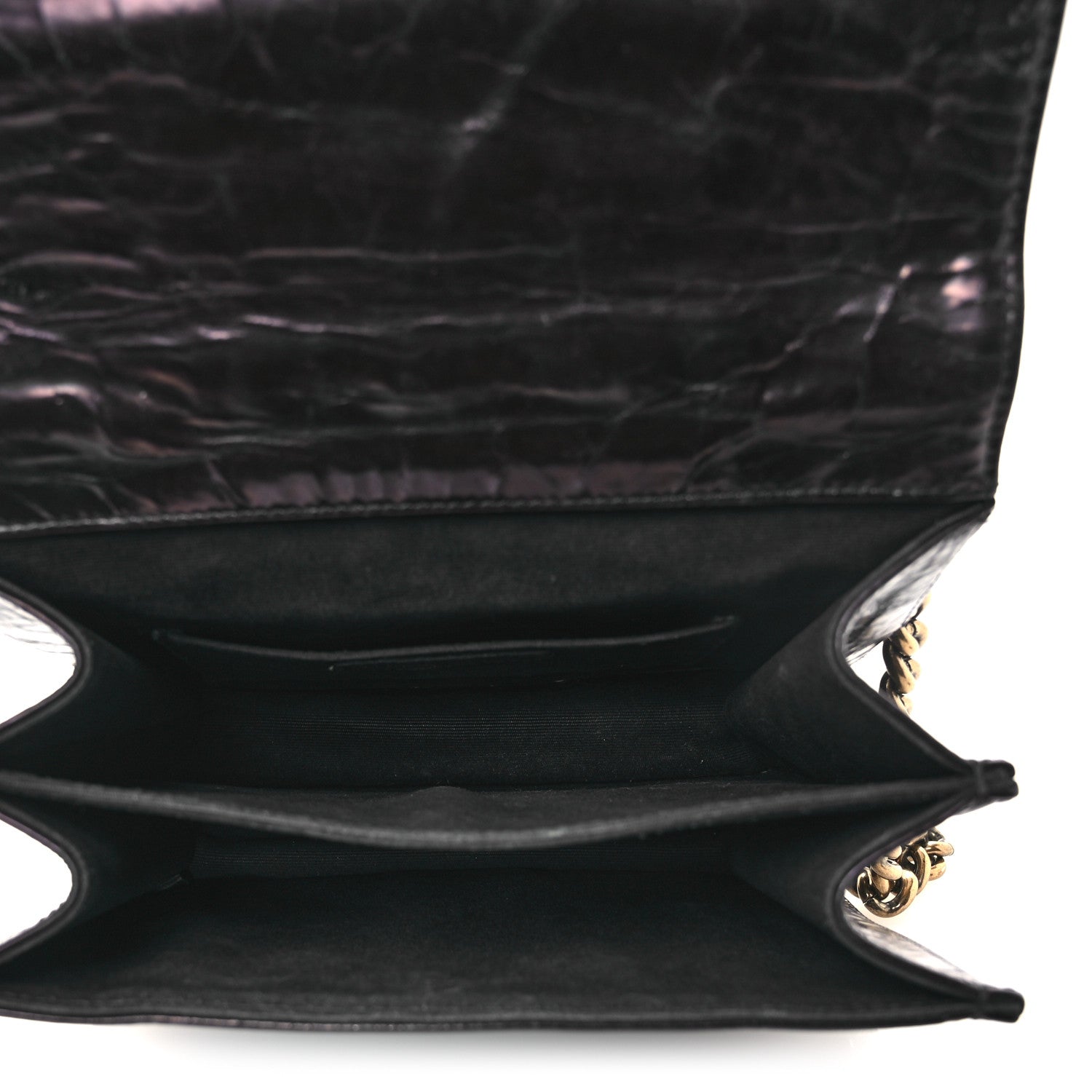 Glazed Calfskin Quilted Rita Top Handle Flap Black