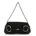Monogram Horsebit Chain Clutch Black