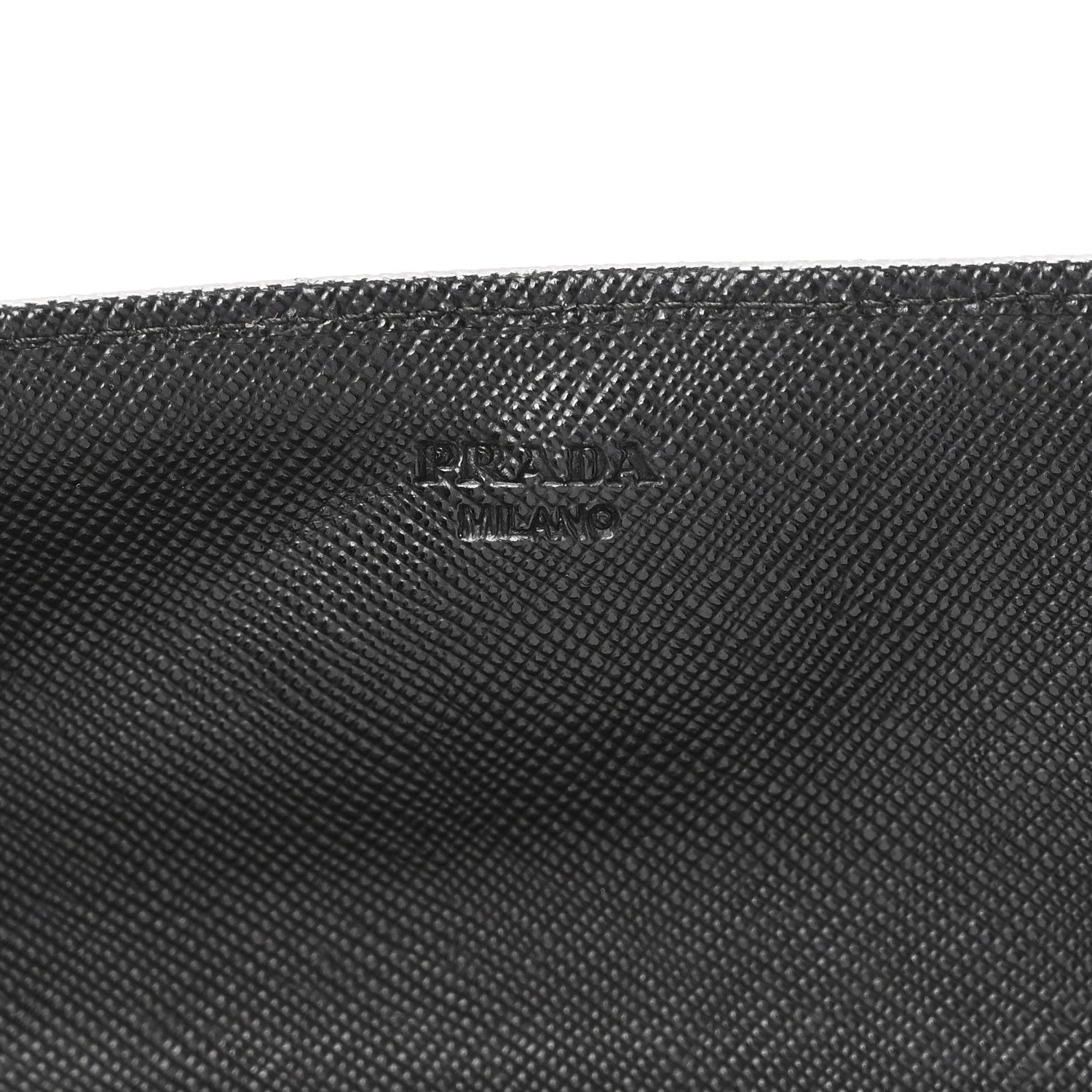 Saffiano Metal Oro Chain Wallet Black Black