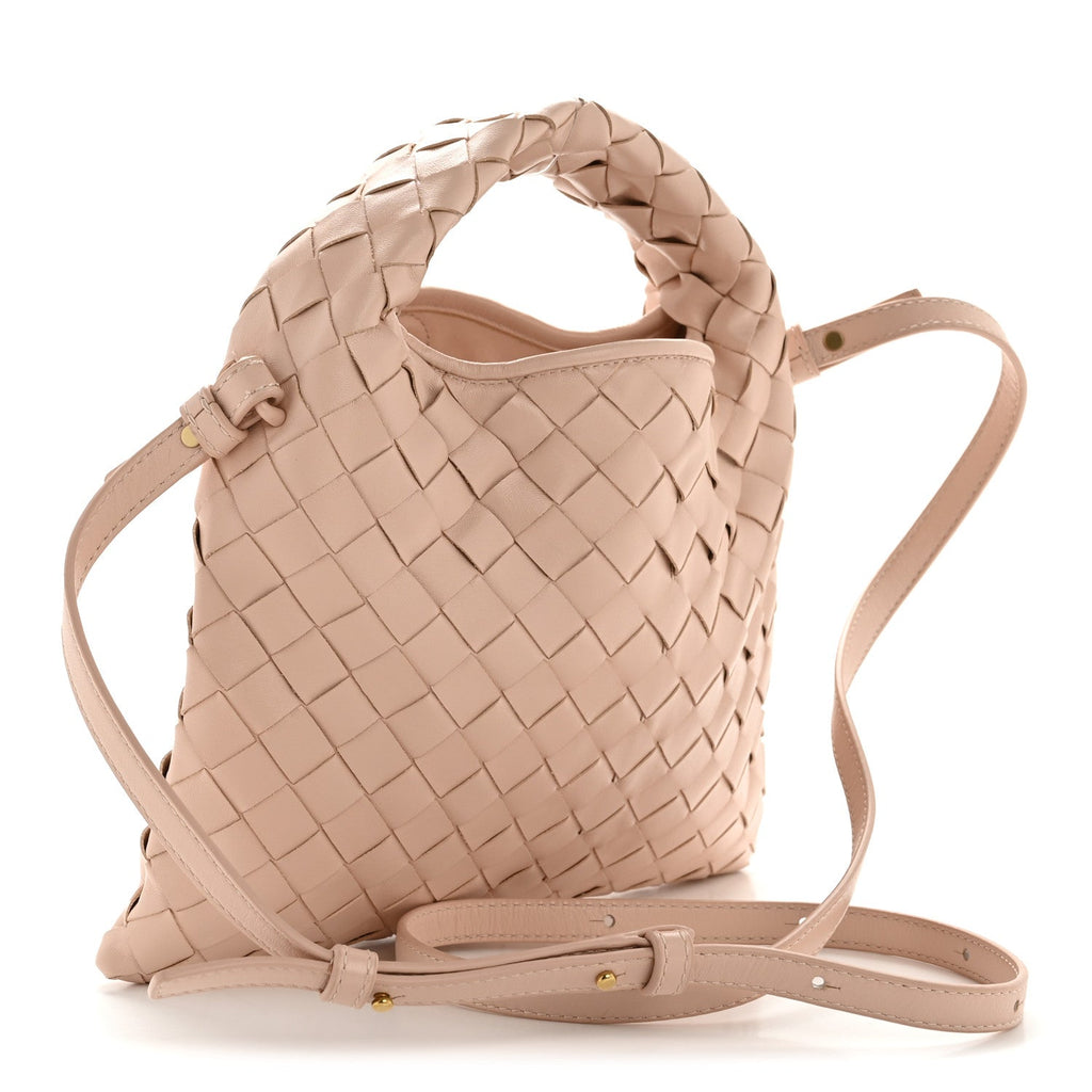 Calfskin Intrecciato Mini Hop Lotus