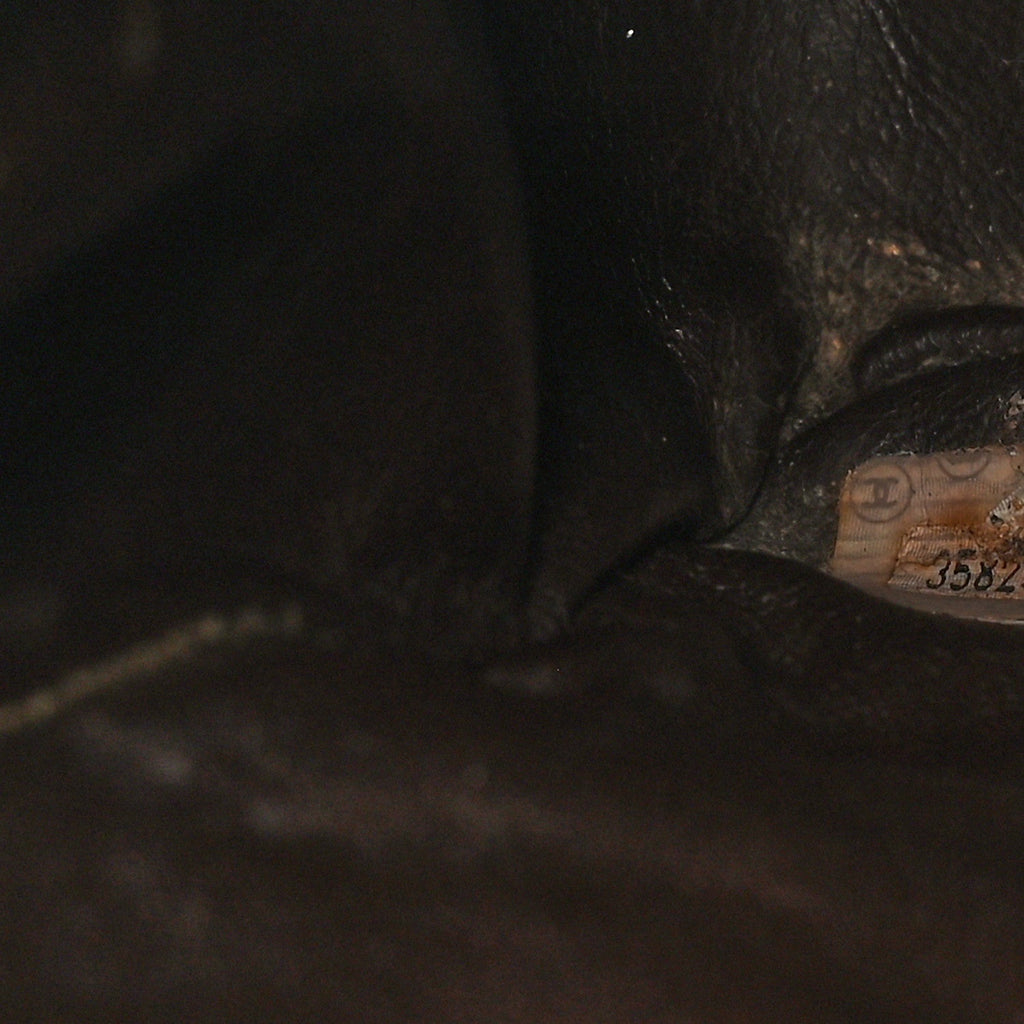Suede Quilted Tote Brown