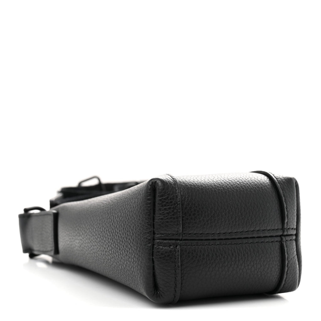 Calfskin Hourglass Phone Holder Bag Black