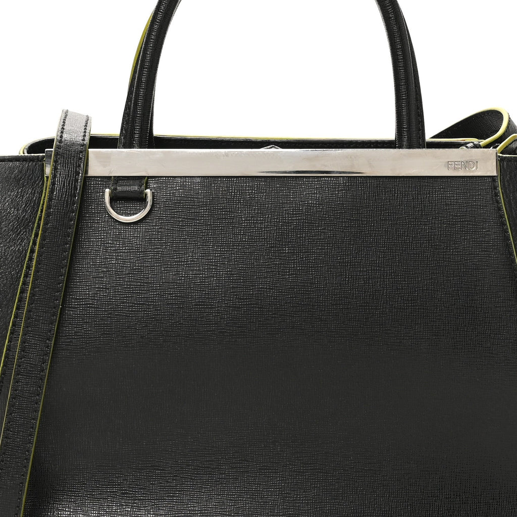 Vitello Elite Apple Charm Petite 2Jours Tote Black