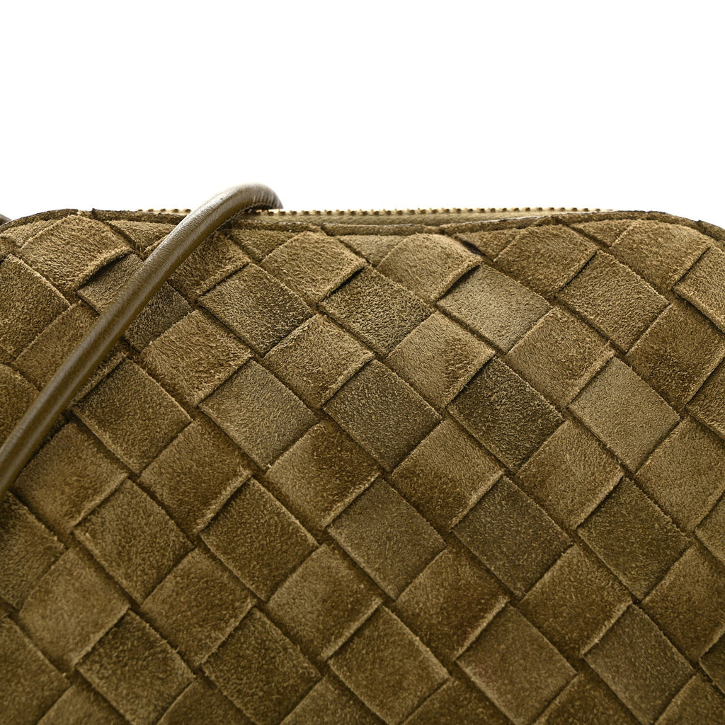 Suede Intrecciato Concert Pouch Mud