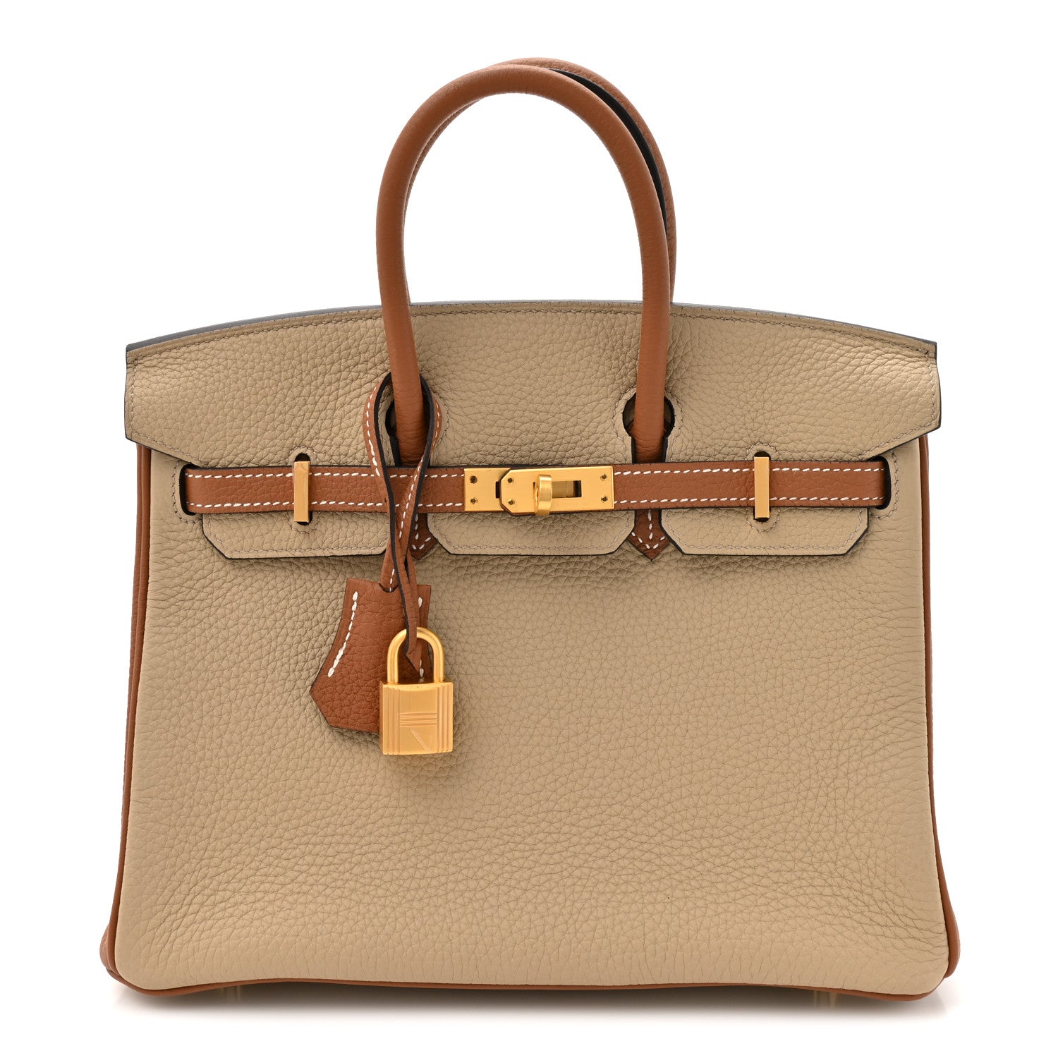 Togo Horseshoe Birkin 25 Trench Gold