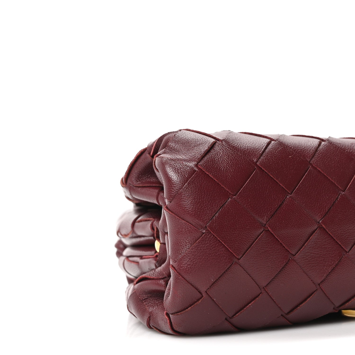Nappa Intrecciato Studded The Mini Pouch Barolo