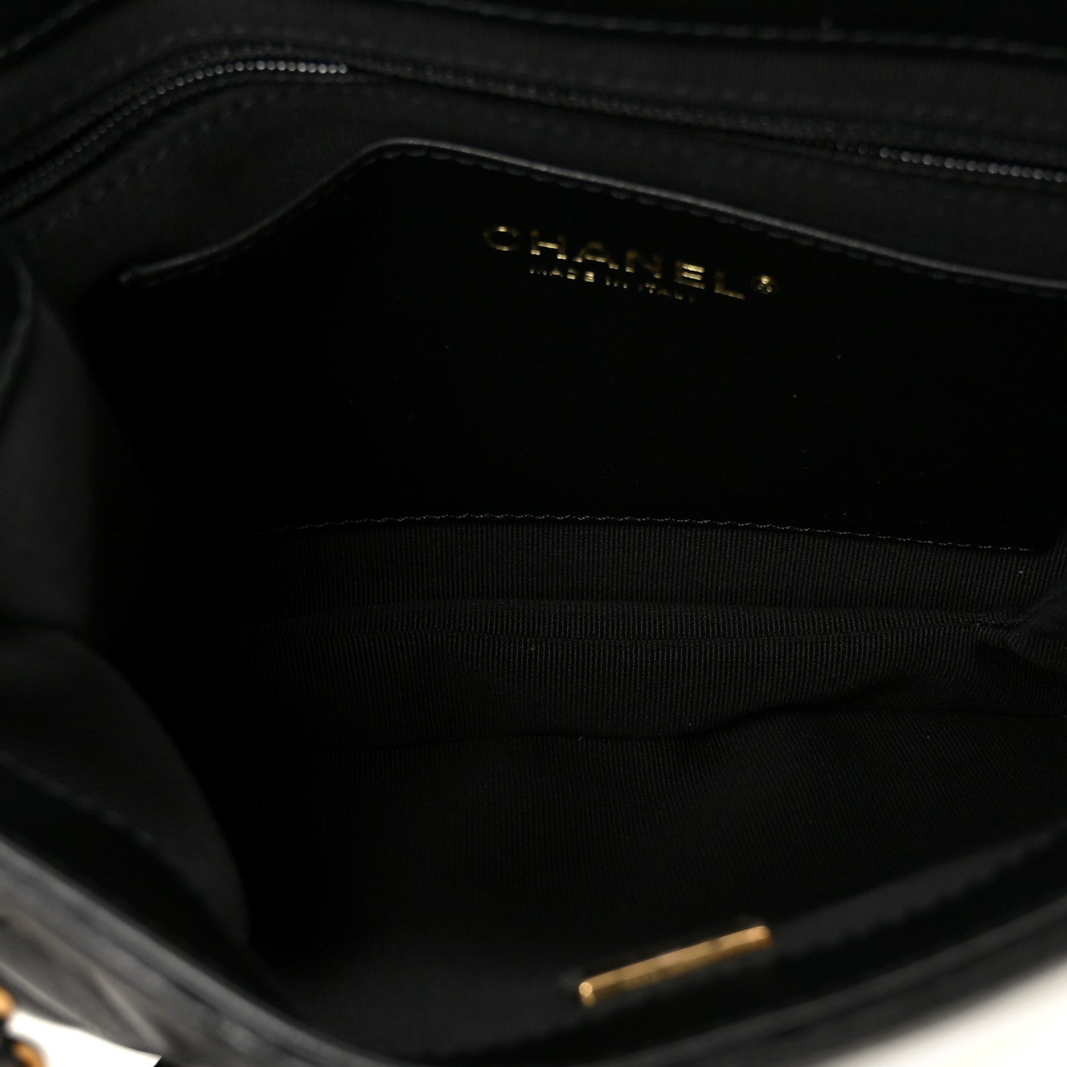 Lambskin Quilted Giant CC Shoulder Bag Black Black