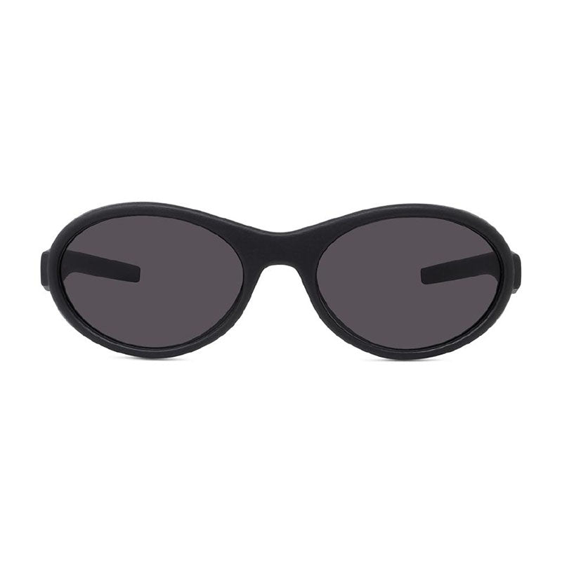 Givenchy Sunglasses Oval Full Rim, Matte Black Frame and Grey Lens GV40065I02A