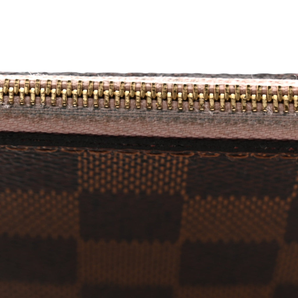 Damier Ebene Neverfull MM GM Pochette Rose Ballerine
