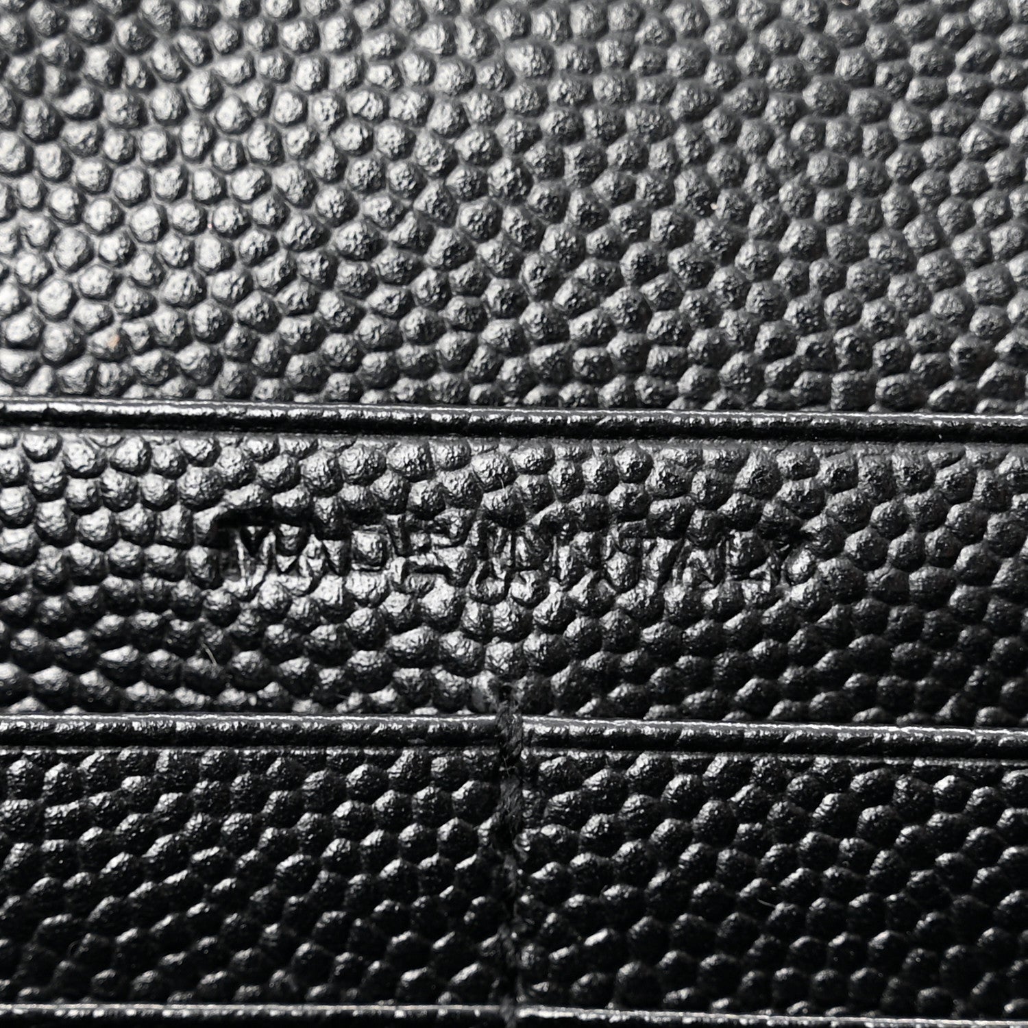 Grain De Poudre Matelasse Chevron Monogram Chain Wallet Black