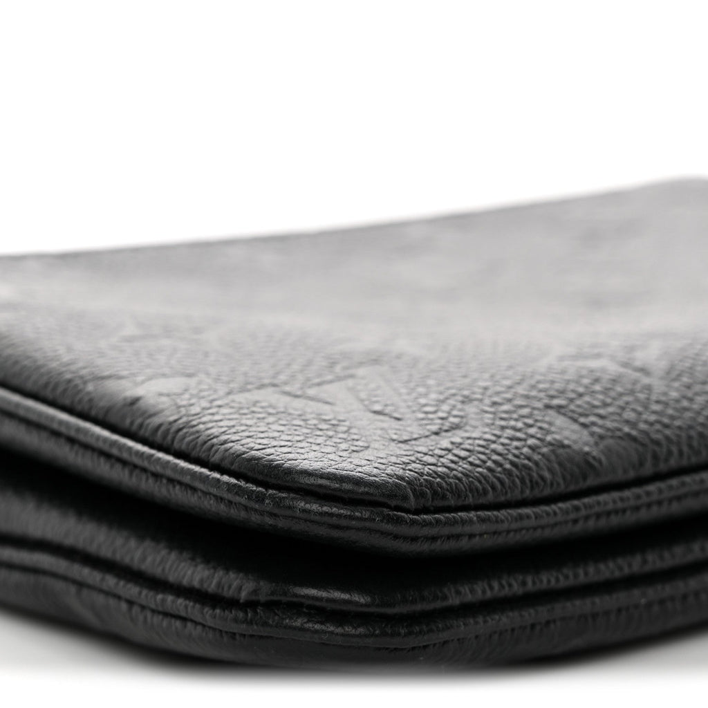 Empreinte Double Zip Pochette Black