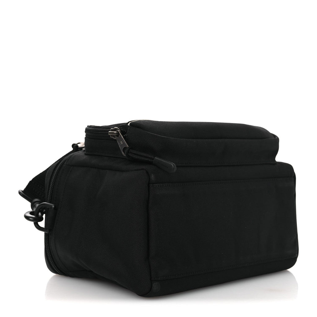 Nylon Logo Sport Camera Bag Black