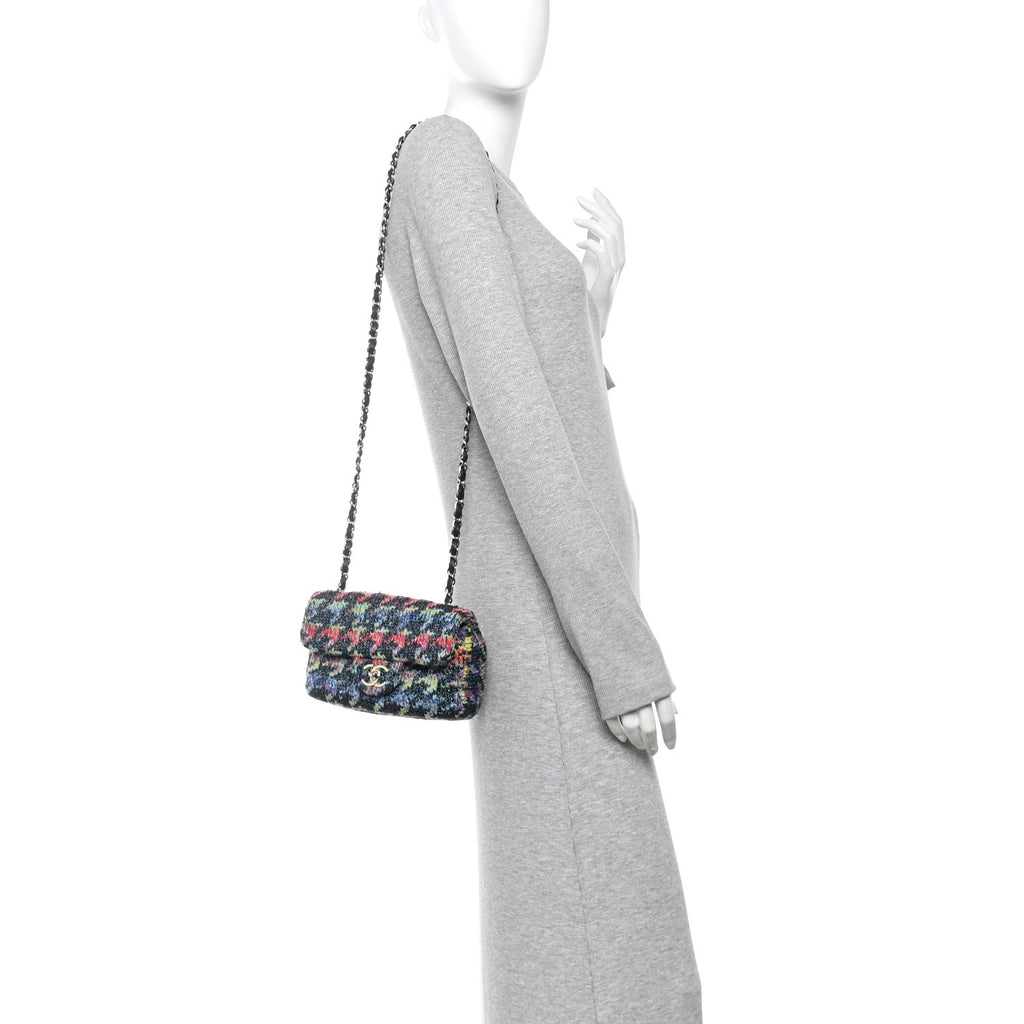 Knit Mini Rectangular Flap Multicolor