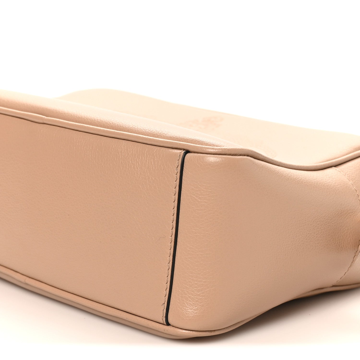 Glace Calfskin Embossed Logo Crossbody Cammeo