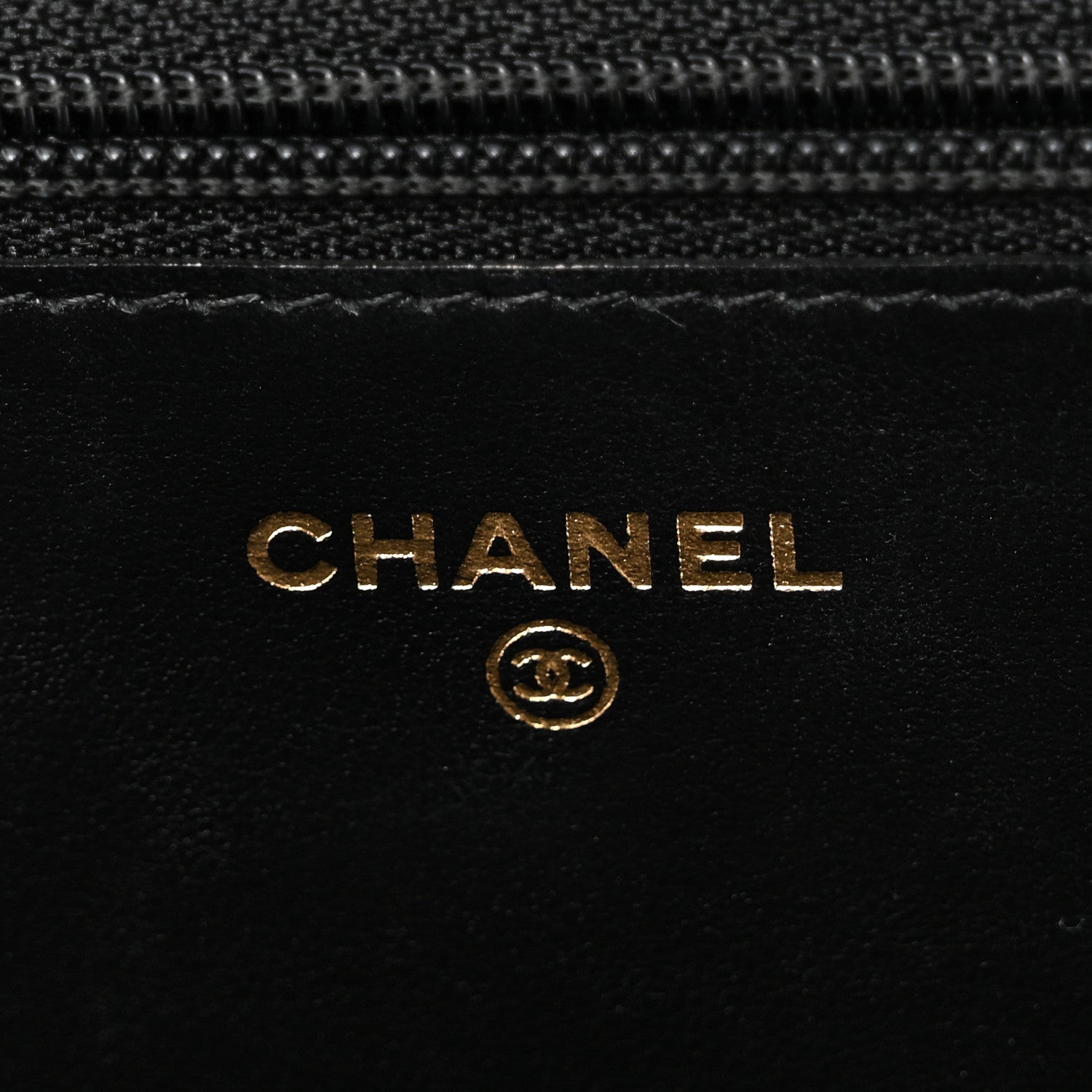 Caviar Quilted Boy Wallet On Chain WOC Black