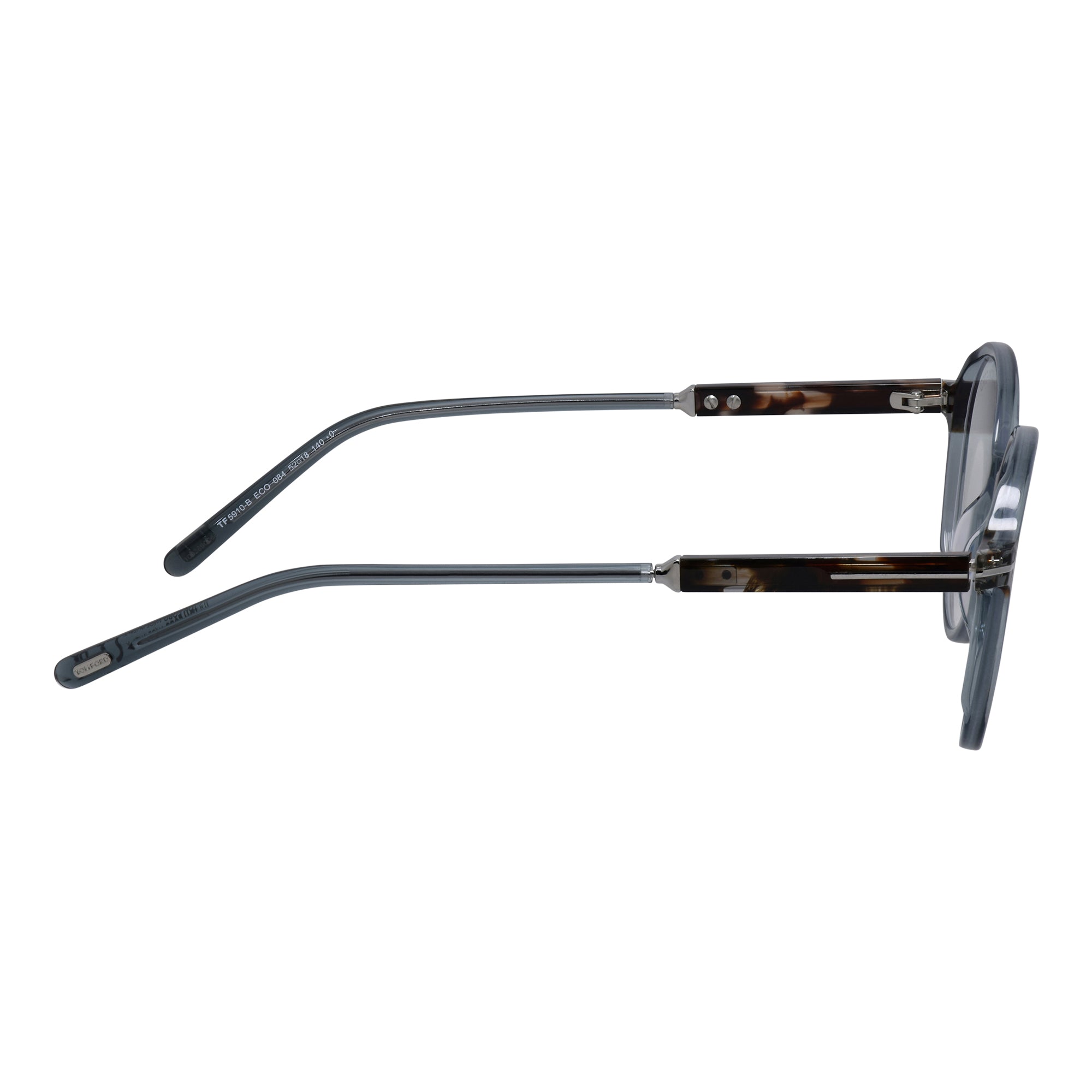 FT 5910-B 084 52mm Womens Round Eyeglasses