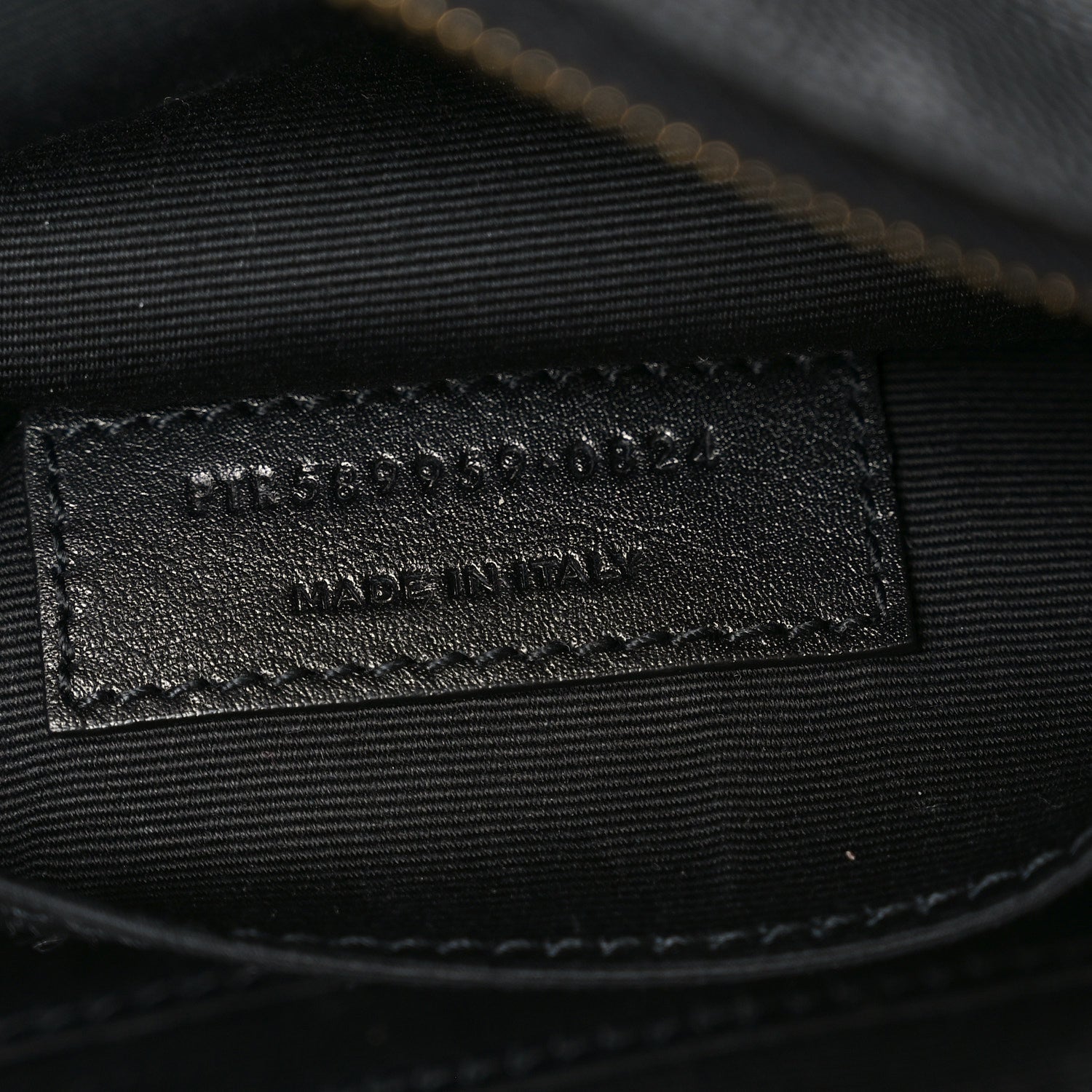 Grain De Poudre Monogram Belt Bag Black