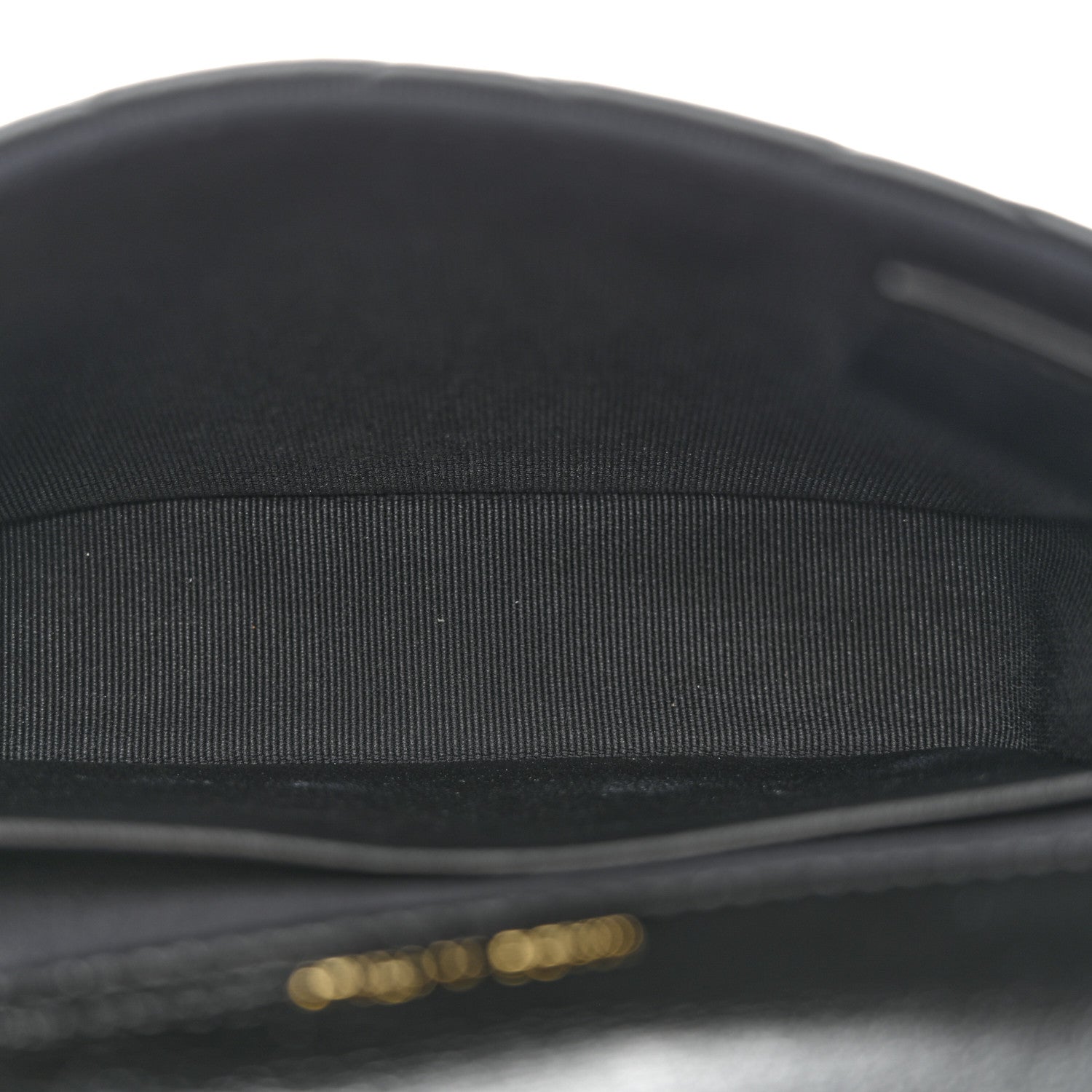 Shiny Crumpled Lambskin Quilted Mini Giant CC Flap Black Black