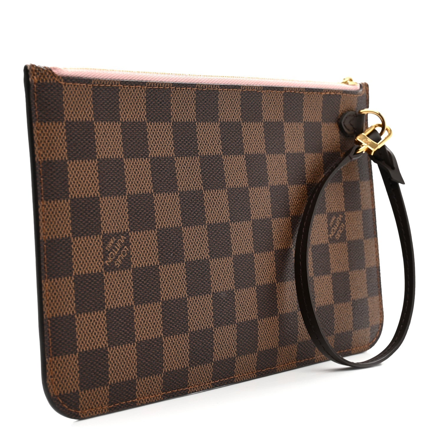 Damier Ebene Neverfull MM GM Pochette Rose Ballerine