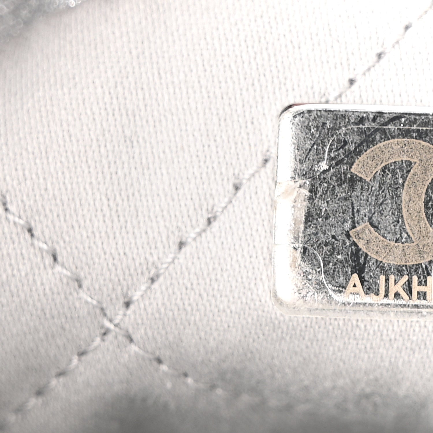 Metallic Lambskin Quilted Mini Chanel 22 Silvery