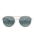 Maui Jim Unisex Round/Oval Silver Silver Grey Fashion Designer Eyewear
