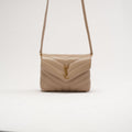 Saint Laurent LouLou Toy Crossbody Leather Dark Beige 2020