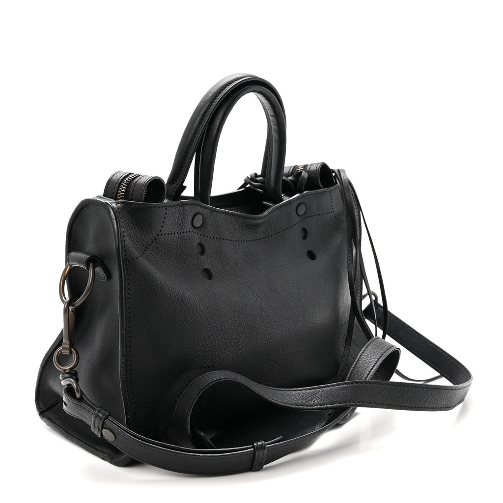 Veau Soyeux Perforated Blackout Hardware S City Black