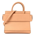 Grained Calfskin Mini Horizon Satchel Beige