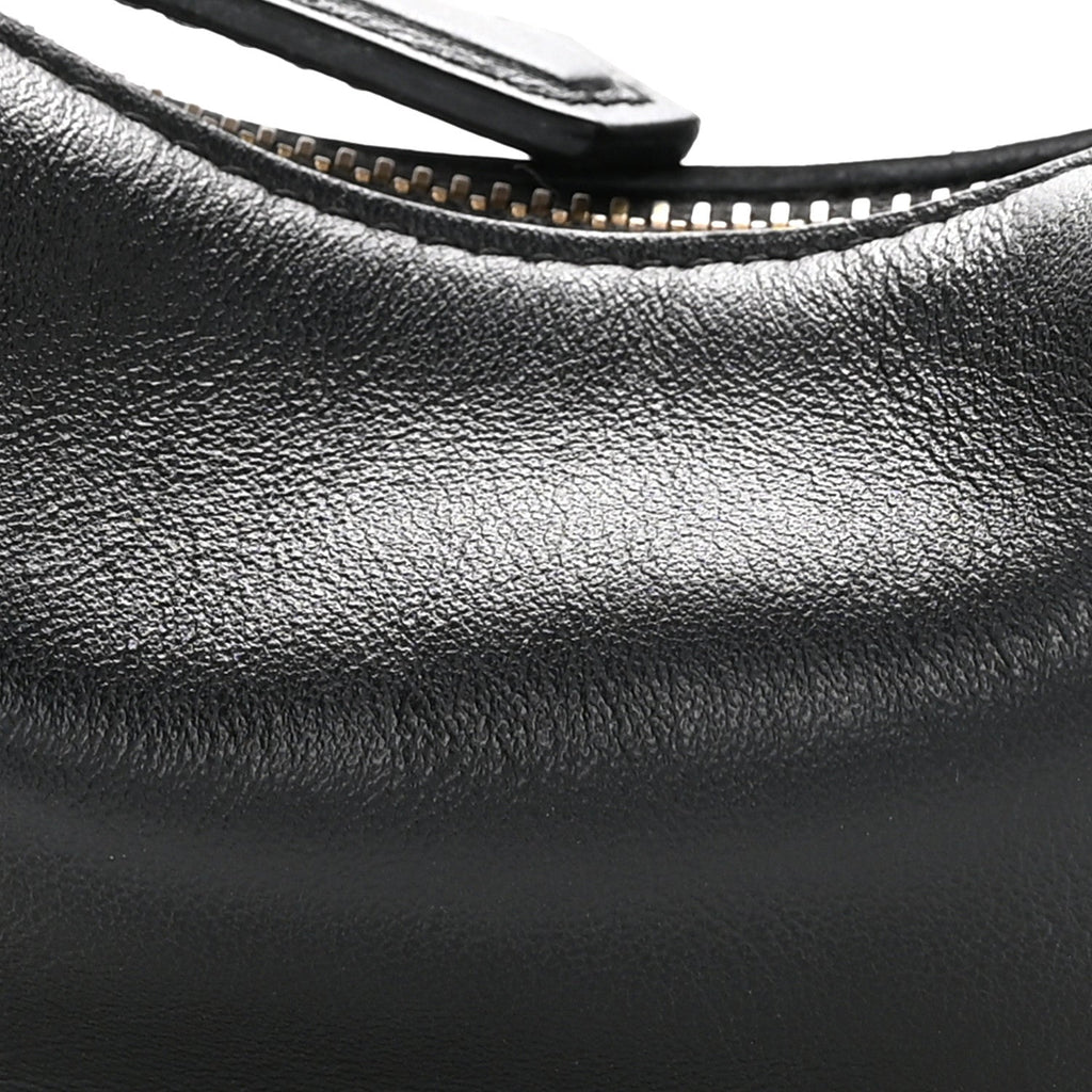 Vitello Grace Matte Nano Fendigraphy Hobo Charm Black