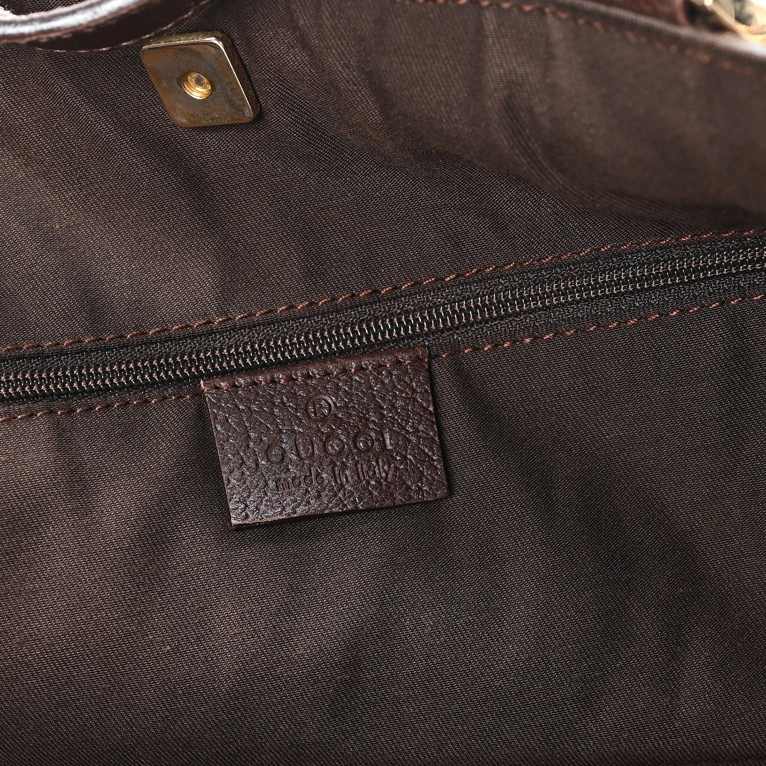 Monogram Large Abbey Tote Dark Brown