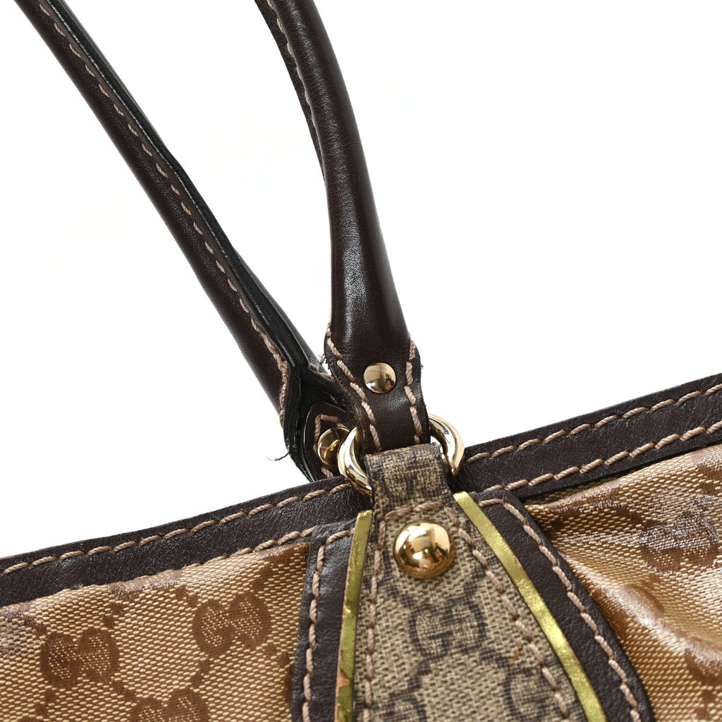 Crystal Monogram Mix Dark Brown