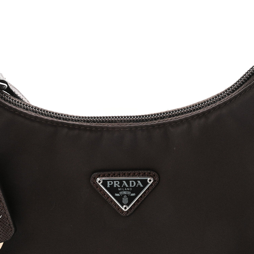 Tessuto Nylon Mini Re-Edition 2000 Bag Caffe