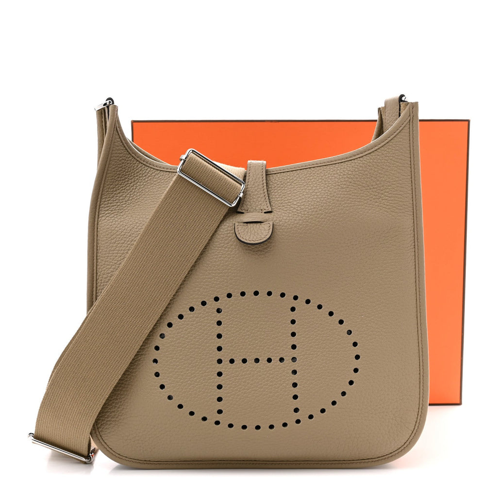 Taurillon Clemence Evelyne III PM Beige Marfa