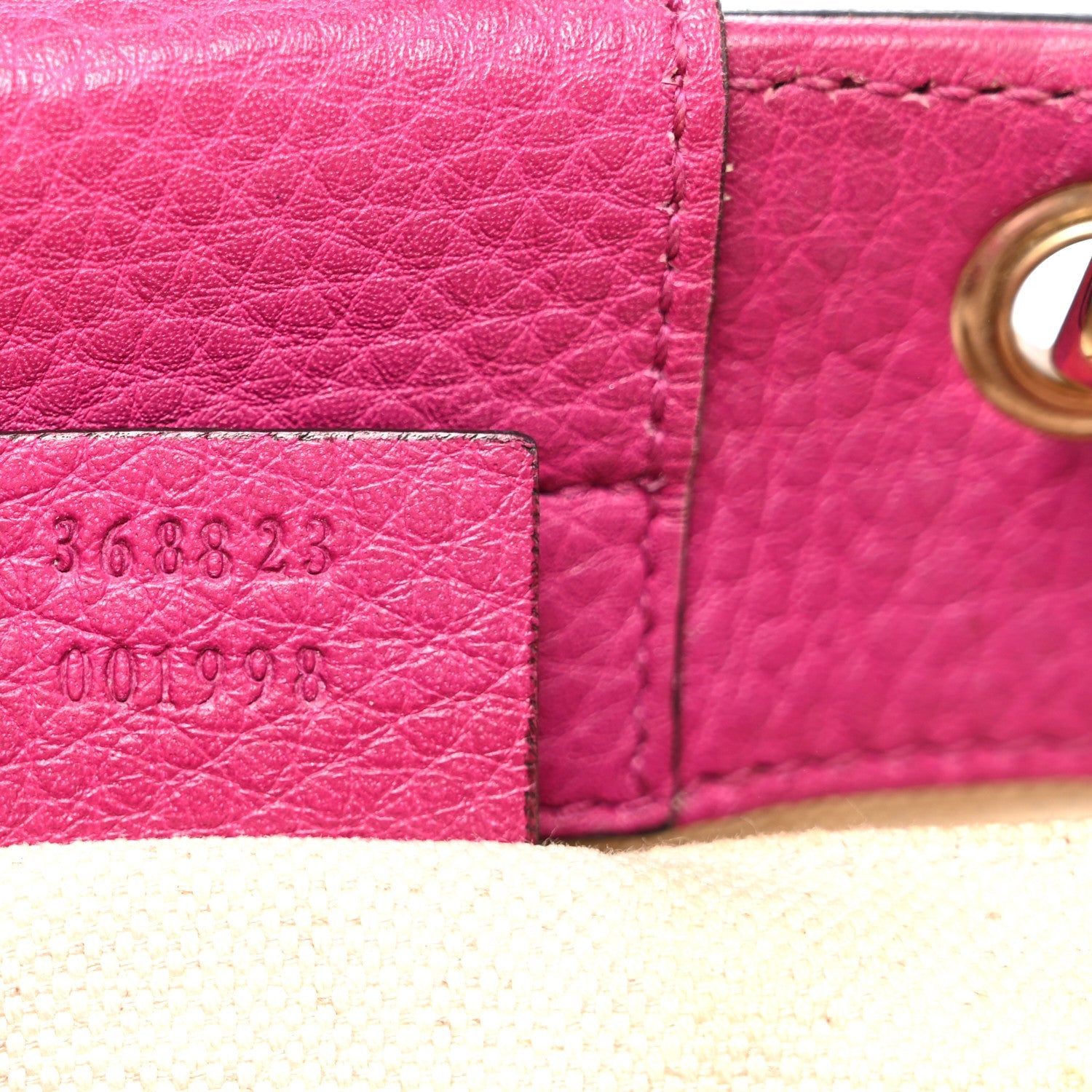 Calfskin Mini Bamboo Shopper Tote Bright Bougainvillea