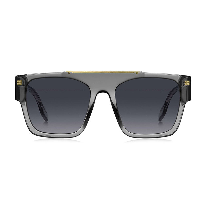 Marc Jacobs Sunglasses Square Full Rim, Transparent Dark Grey Frame and Dark Grey Gradient Lens MARC757/S0KB79O