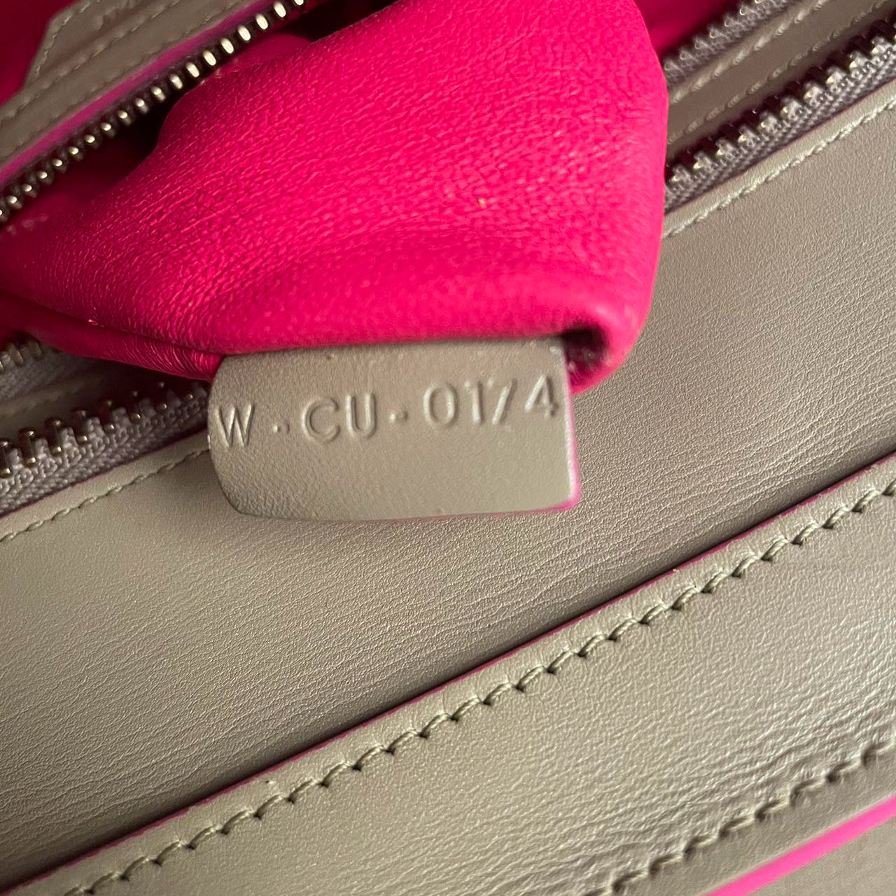 CELINE Calfskin Mini Luggage in Beige